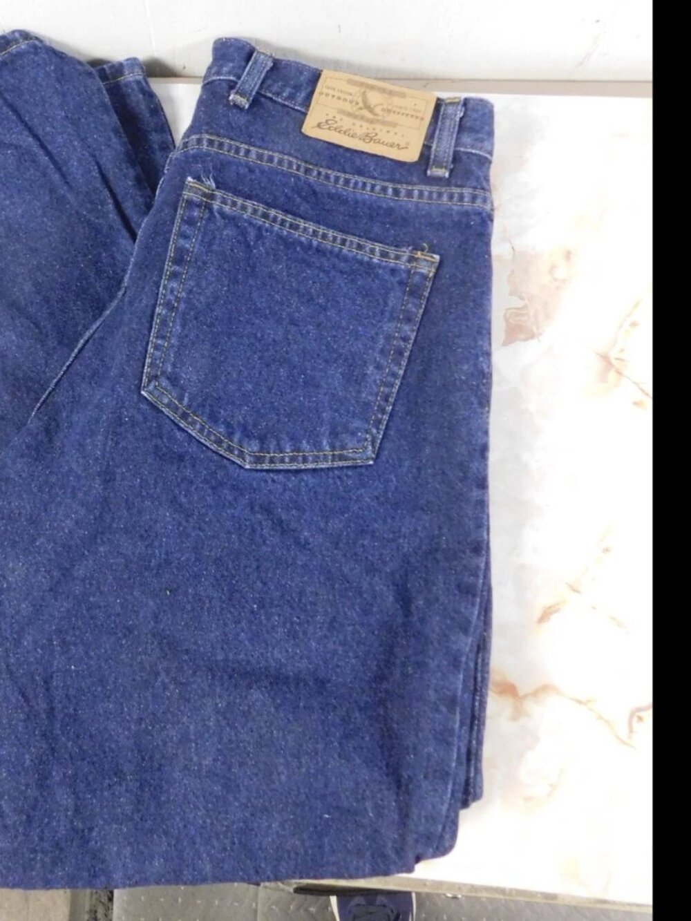 Eddie Bauer Dark Wash Denim Jeans Outdoor Outfitters High Waist 14 P